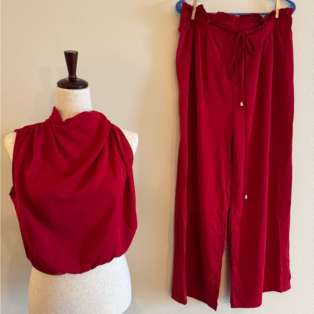 Chic Red Women's Jumpsuit